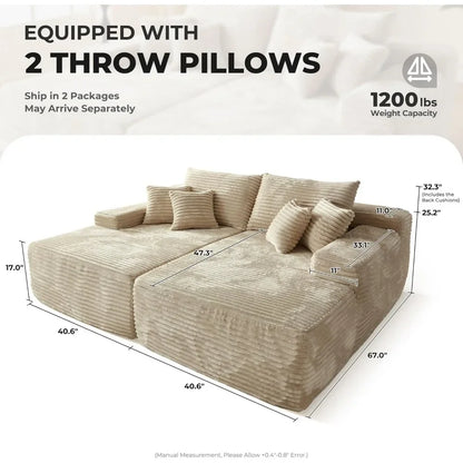 80" CloudNest Luxe Lounger