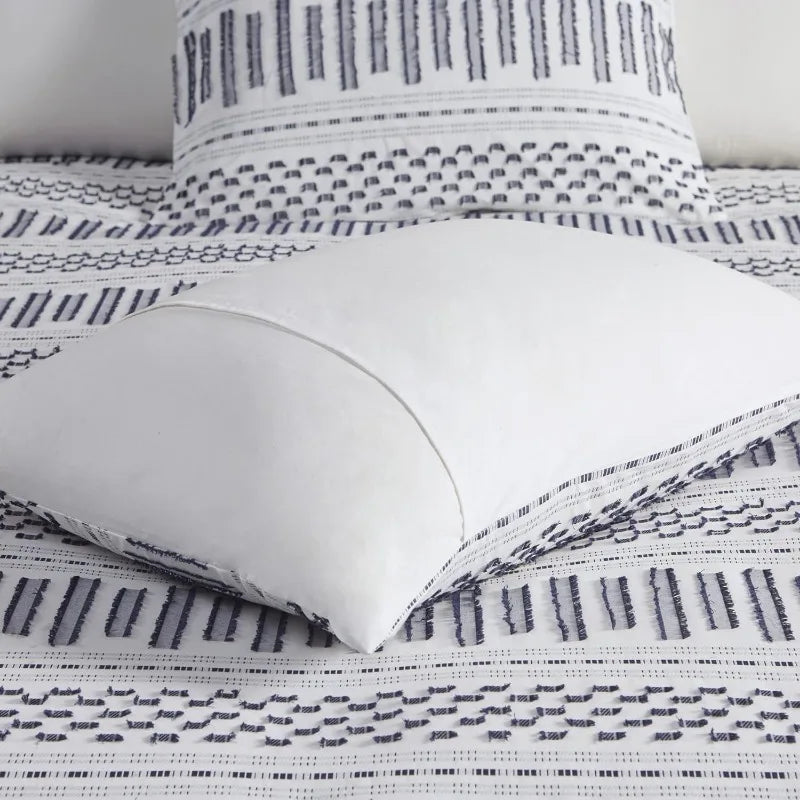 Mid-Century Geometric Bedding Set