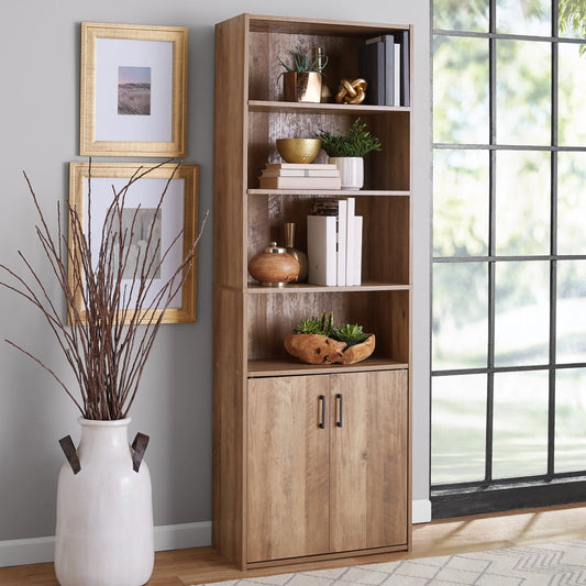 5 Shelf Bookcase with Doors