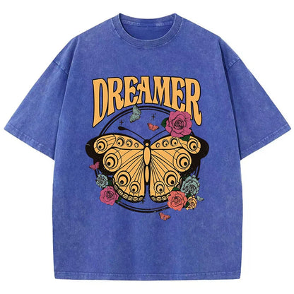 T-shirt graphique vintage Butterfly Dreamer