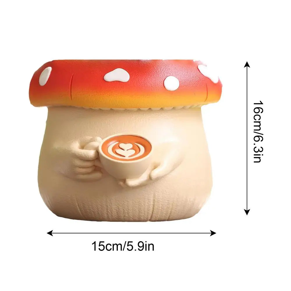 Shroom Coffee Flower Pot