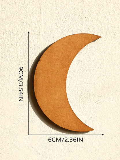 Suspension murale phases de la lune avec vase en verre