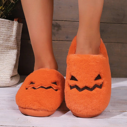 Pumpkin Halloween Slippers