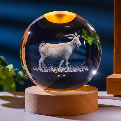 12 Chinese Zodiac Crystal Ball Light