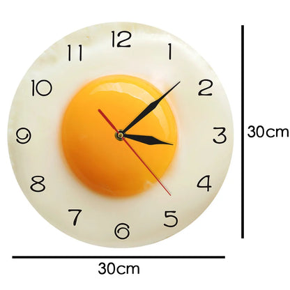 Creative Fried Egg Acrylic Wall Clock