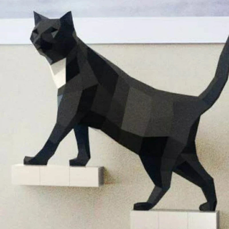 The Papercraft Purr-fection" 3D Cat Model Kit