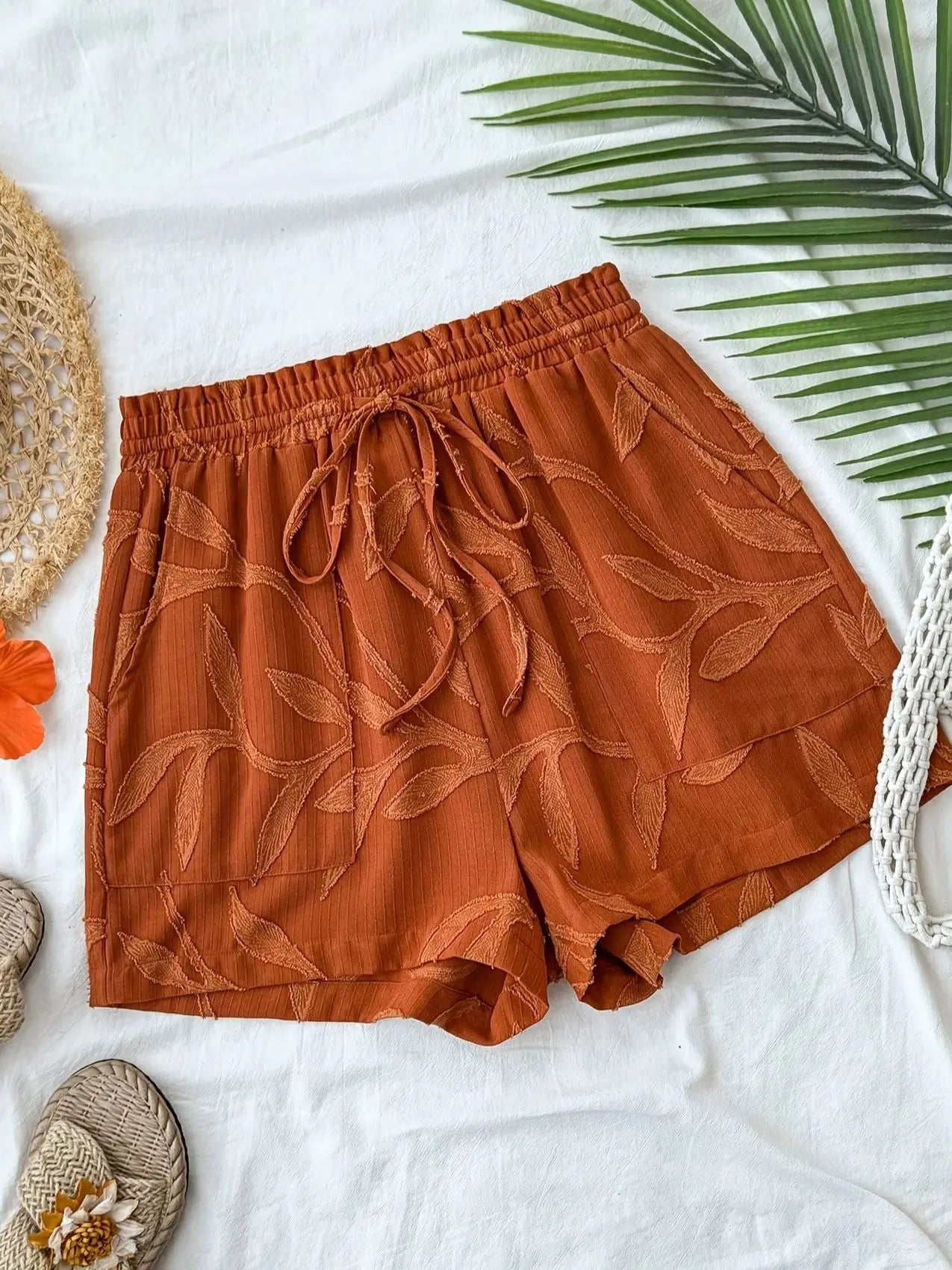 Sunset Aura Lace-Up Shorts