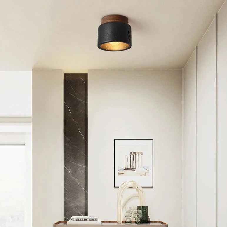 Mounted Black Stone Spot Light