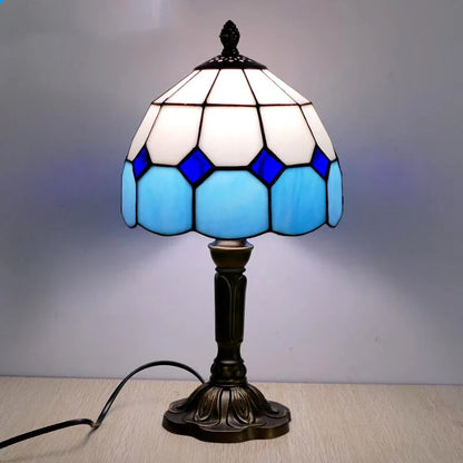 Vintage Stained Glass Desk Lamp