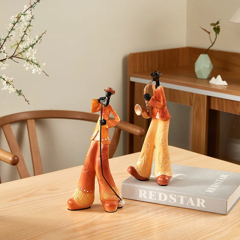 Musical Instrument Band Decor - Resin Living Room Sculpture Figurine Living Room Music music lover gift resin sculpture home decor Sculpture