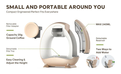 Mini Q 2-in-1 Single Serve Coffee Machine