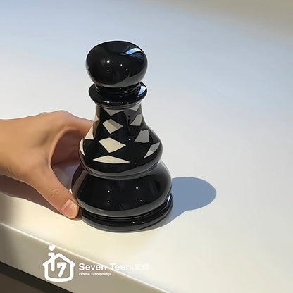 Ceramic Chess Piece Toothpick Holder - Luxury Desktop Decor Ceramic Decor Home decor Toothpick holder
