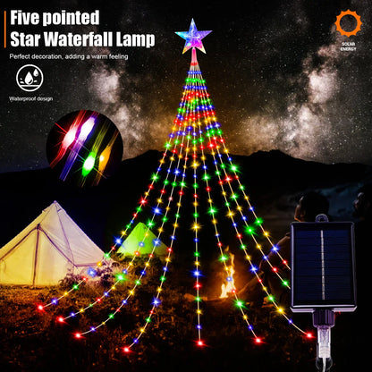 Solar Star Waterfall Lights