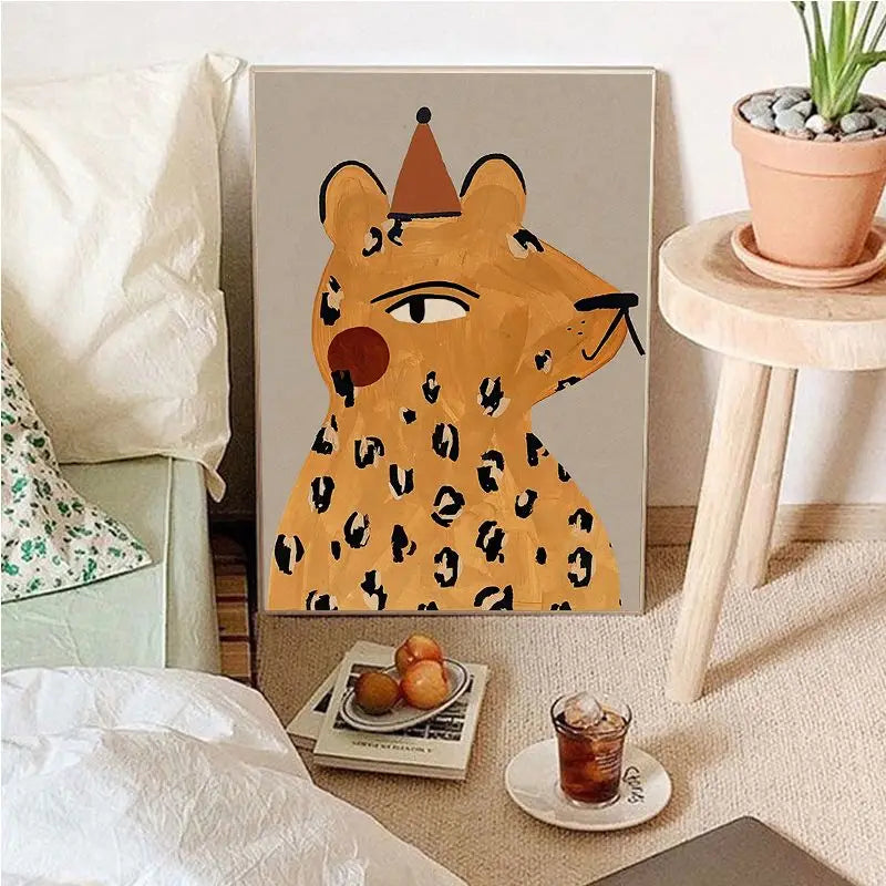 Vintage Cartoon Canvas Art