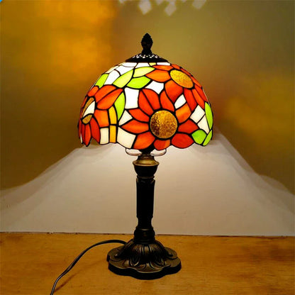 Vintage Stained Glass Desk Lamp