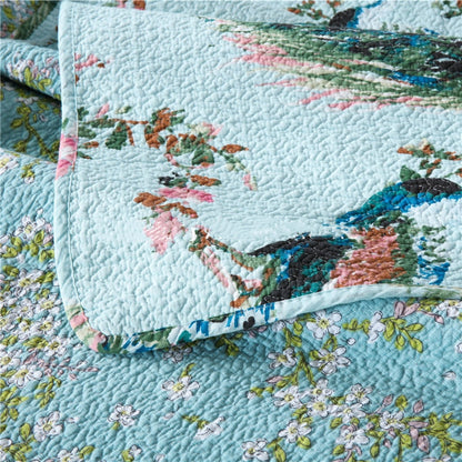 Peacock Quilt Set