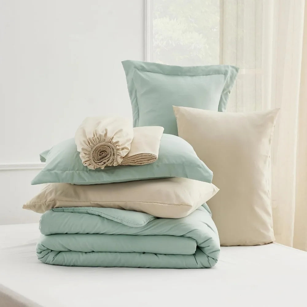 Sage Green Duvet Cover Set