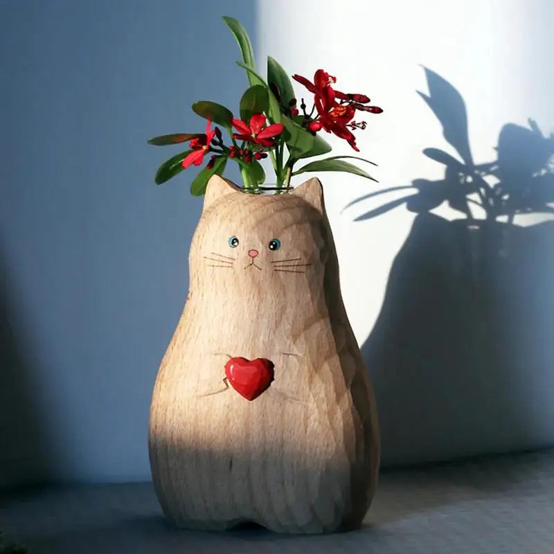 Cute Cat Flower Vase