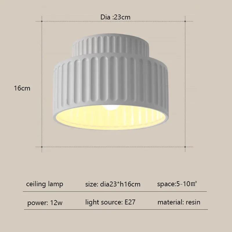 Cream Color Ceiling Light