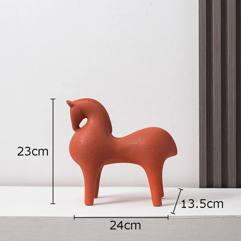 Modern Minimalist Horse Figurines