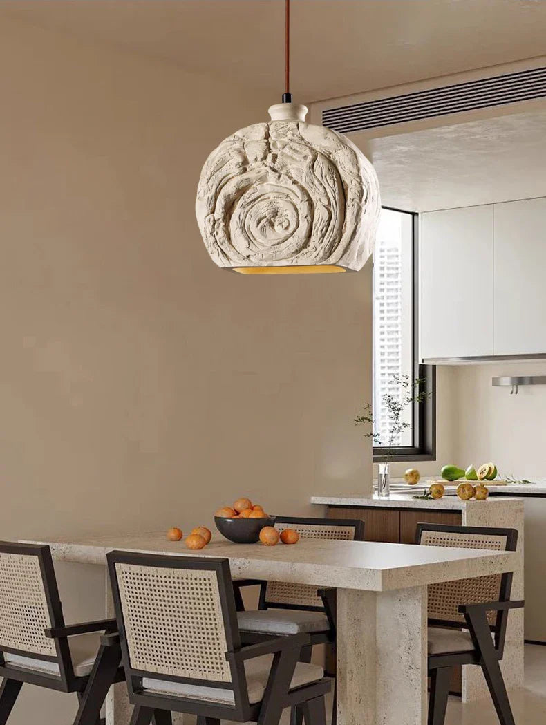 Industrial Round Shell Shape Pendant Light