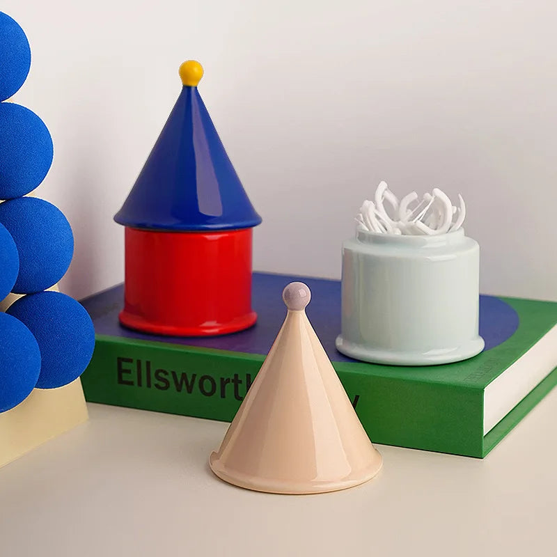 Dopamine Ceramic Dental floss tube & Accessory Holder