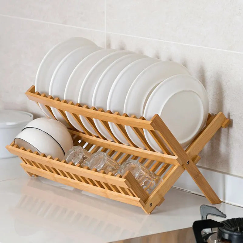 Zephyr Bamboo Dish Drying Rack