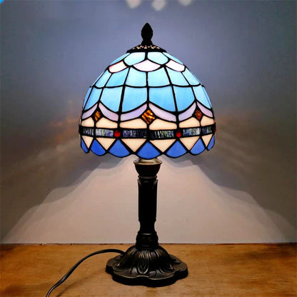 Vintage Stained Glass Desk Lamp