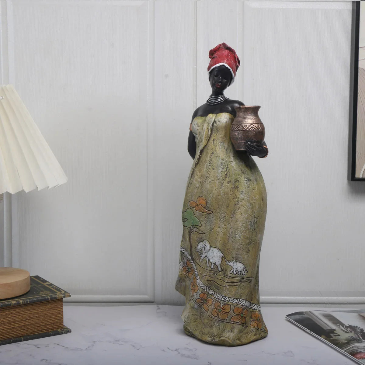 The Serene Spirit African Woman Figurine