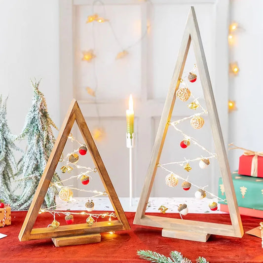 Arbre en bois à éclairage scandinave