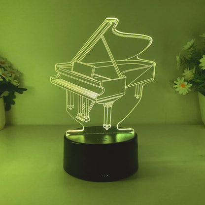 3D Piano Night Light