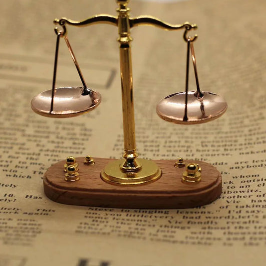 Miniature Vintage Justice Scale