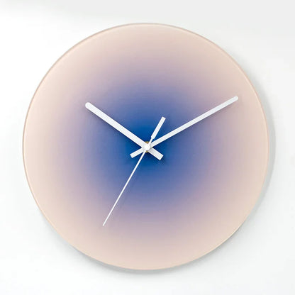 Sunset Gradient Glass Wall Clock