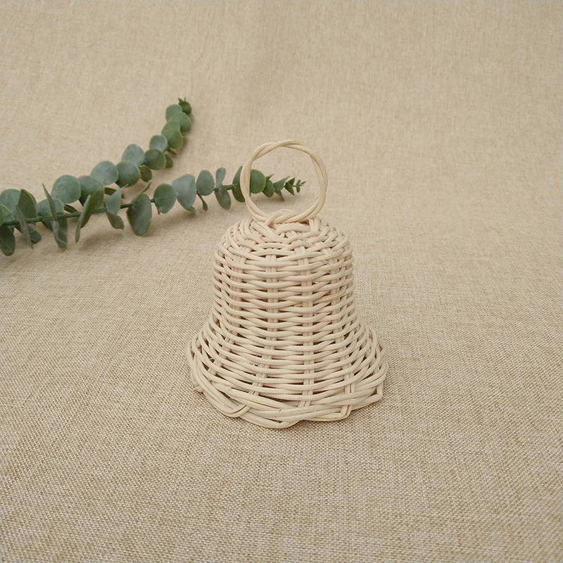 Rattan Bell Christmas Tree Decor