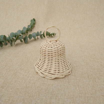 Rattan Bell Christmas Tree Decor