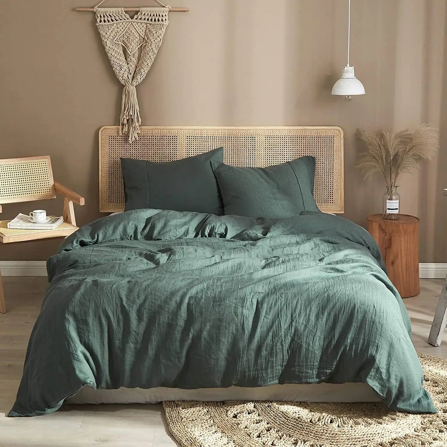 Cream Linen Duvet Cover Set