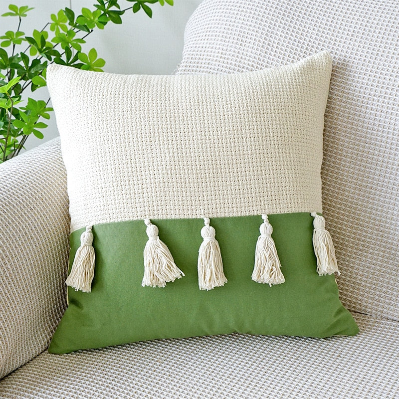 Embordered Tulips Pillow Cover