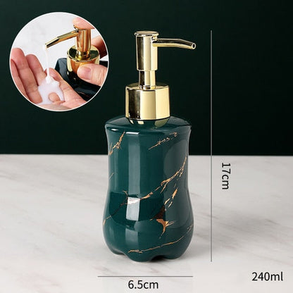 Elegant Solid Marble Soap Dispenser