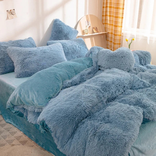 Soft Plush Winter Duvet Cover Set