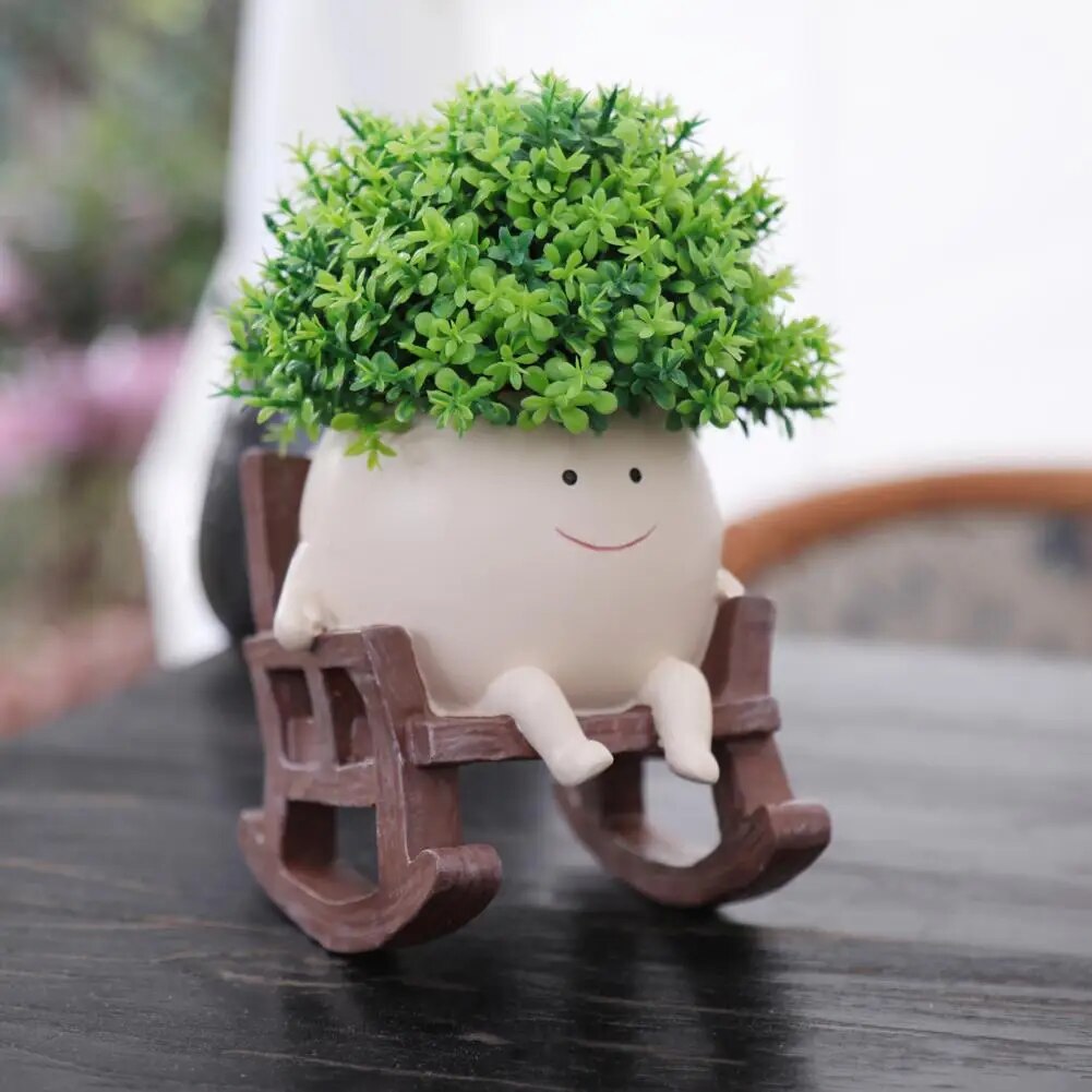 Rocking Chair Succulent Pot
