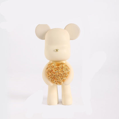 Nordic Rose Bear Figurine