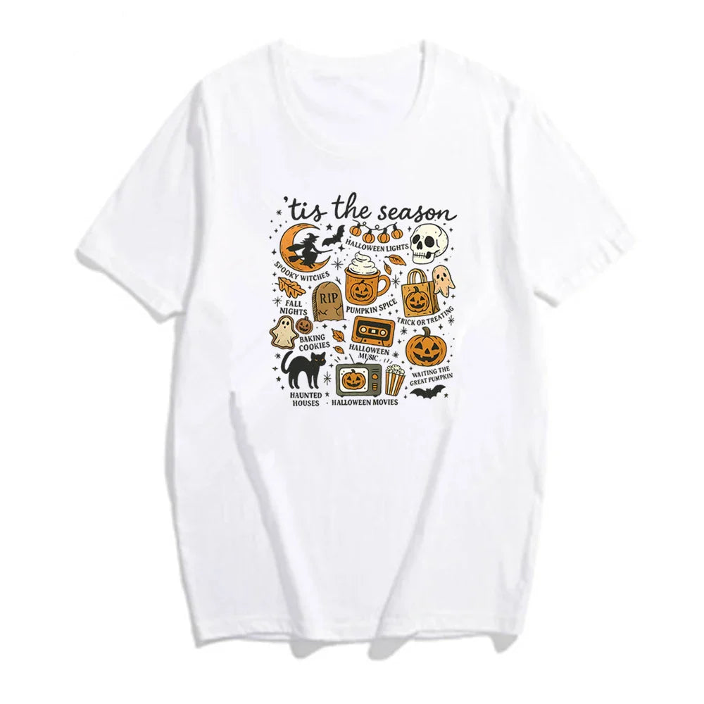 Tis The Season Shirt Retro Halloween Graphic Tee
