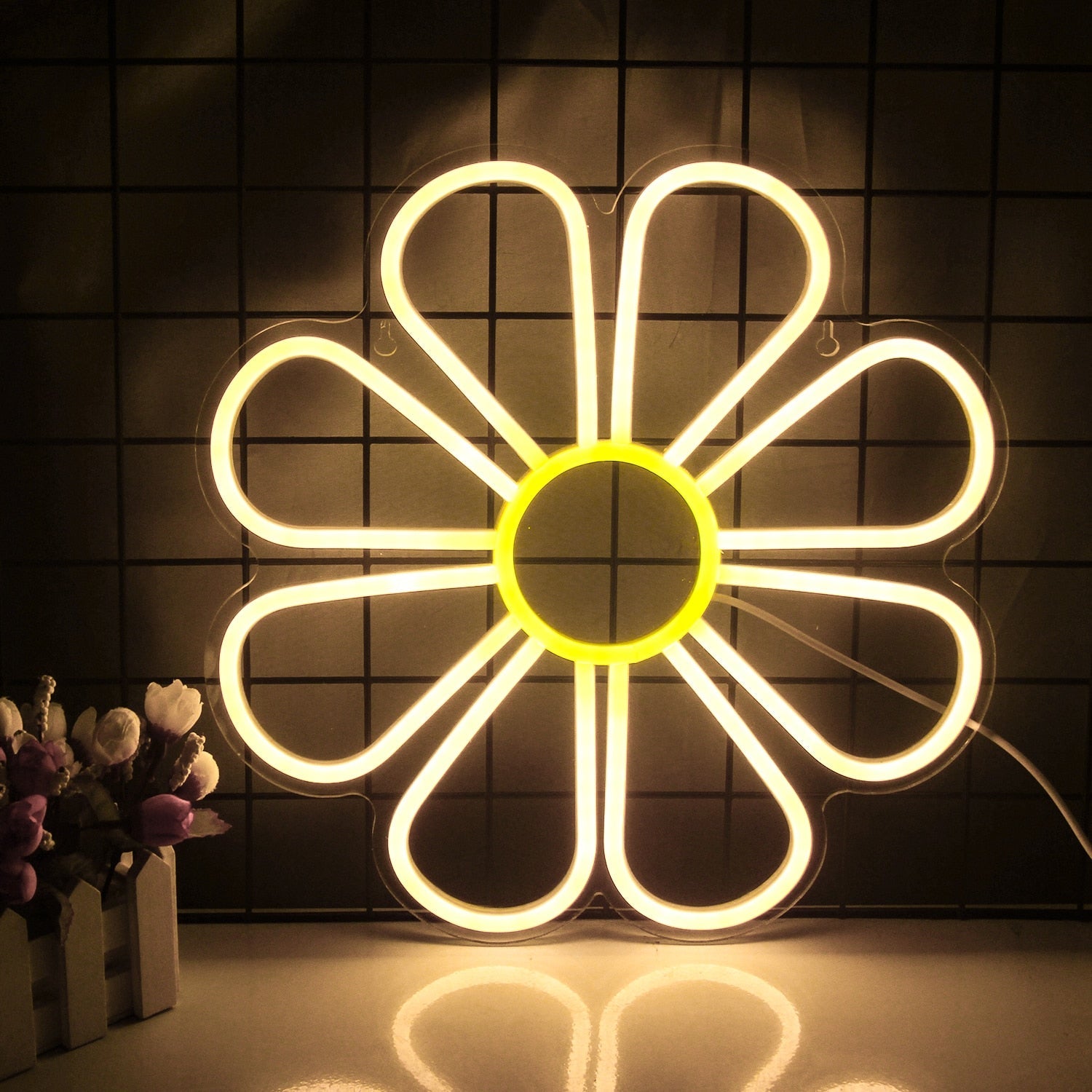 Cute Daisy Neon Light