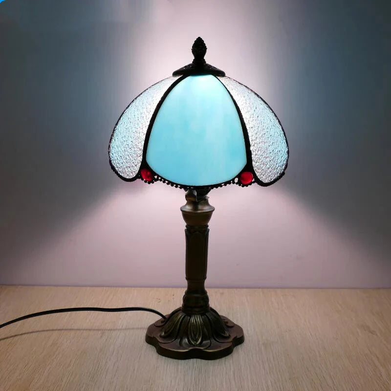 Vintage Stained Glass Desk Lamp