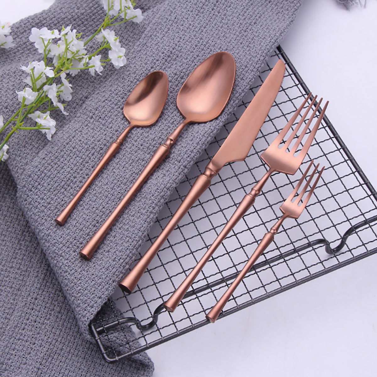 Elegant Matte Flatware Set