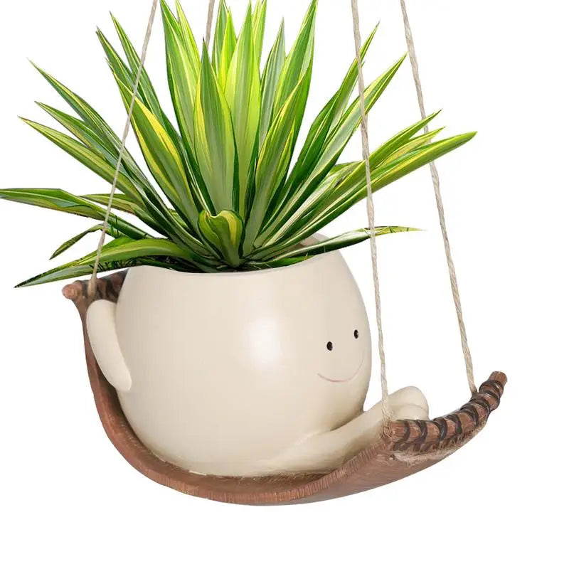 Smiling Swing Flower Pot