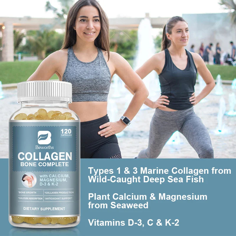 Collagen Bone Capsules with Plant Calcium & Magnesium