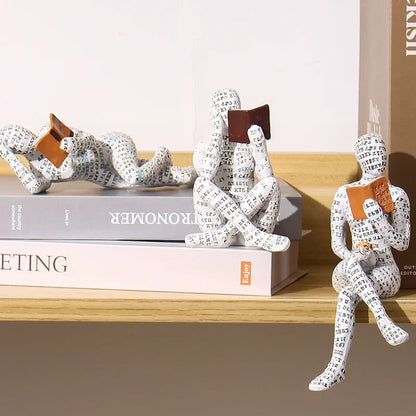 Abstract Reading Figurines