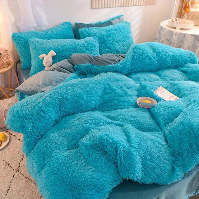 Soft Plush Winter Duvet Cover Set