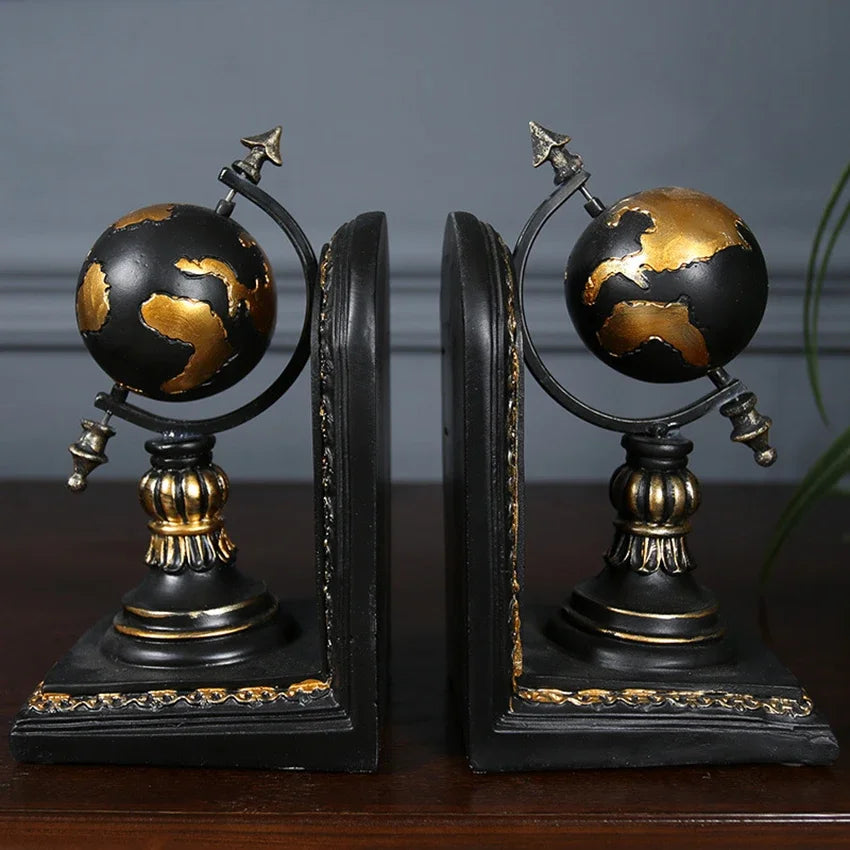 Resin Desktop Bookends - Elegant Office & Home Organizer bookend Living Room Organizer Table